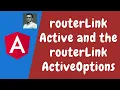48 Styling the Active Router Link using routerLinkActive and routerLinkActiveOptions in angular