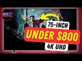 BEST 75 Inch TV under 800 - Samsung Crystal U DU8000 Review