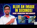 How image blurring actually works using convolution in python