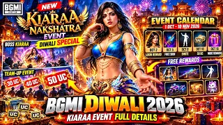BGMI Diwali 2026 😱 Kiaraa Nakshatra Event | Free UC, Free Skin & Free Rewards | Event Full Details