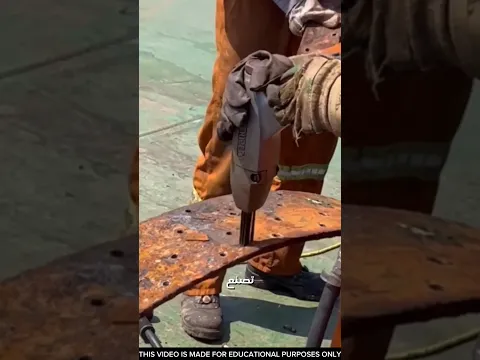 ازاله الصدأ من علي السفن 😱