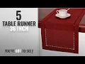 Best Table Runner 36 Inch 2018 Handmade Hemstitched Polyester Rectangle Table Runners And