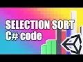 Selection Sort - Implemented with C in Unity
