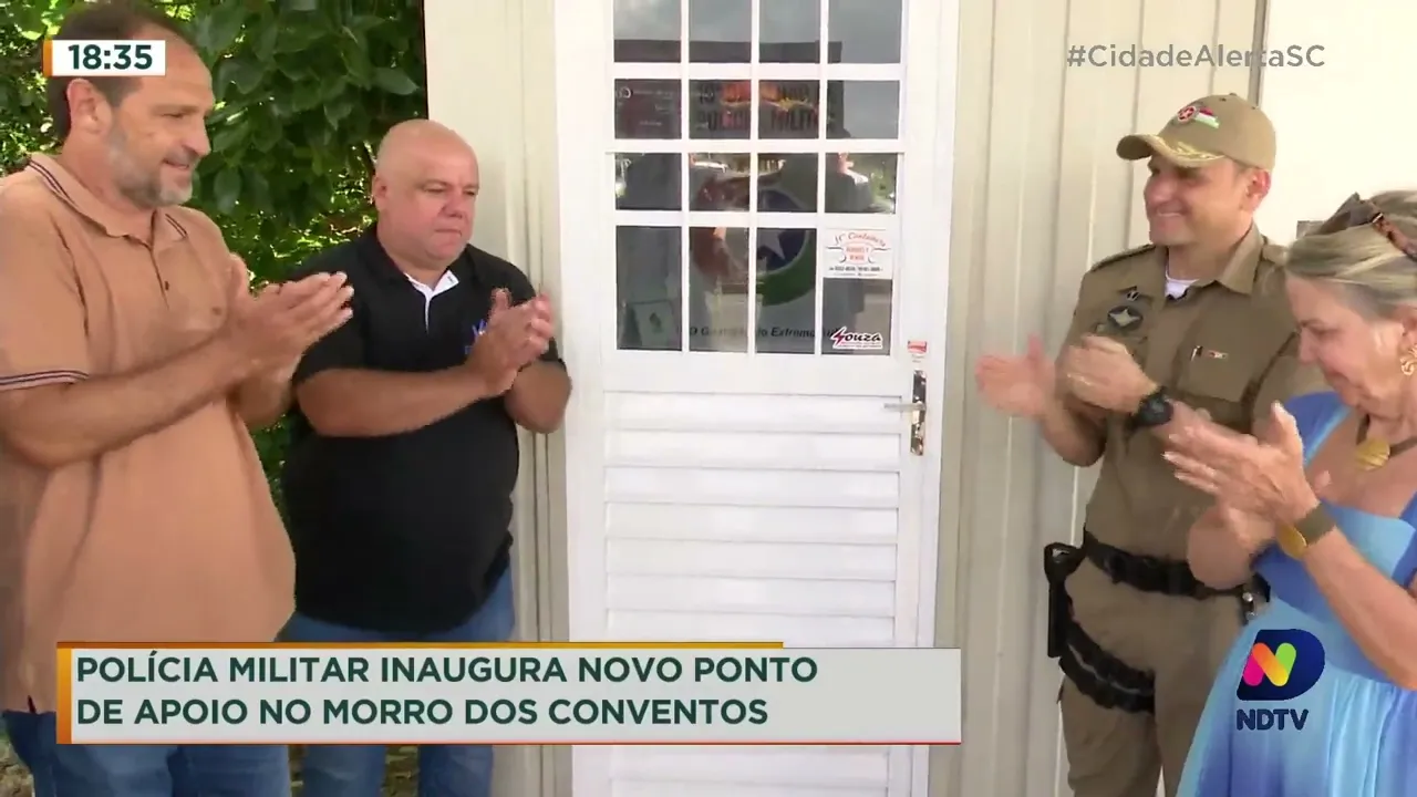 Polícia Militar inaugura novo ponto de apoio no Morro dos Conventos