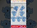Coloring Number Seven 7 for Kids Toddlers