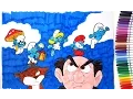 SMURFS THE LOST VILLAGE Movie Smurfette Papa Smurf Gargamel Coloring Pages Book for Kids