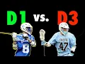 The REAL Difference BETWEEN D1 D2 D3 LACROSSE