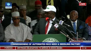 president buhari commissions rice seedling factory in calabar pt 3