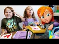 CRAZY SCHOOL CHALLENGES Adley Niko Navey back for First Day of new teachers merch learning