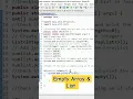 Checking of Empty Array List