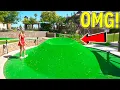 Must Play CRAZY and HUGE Mini Golf Course - It s AWESOME