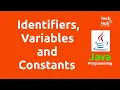 Identifiers Variables and Constants in Java