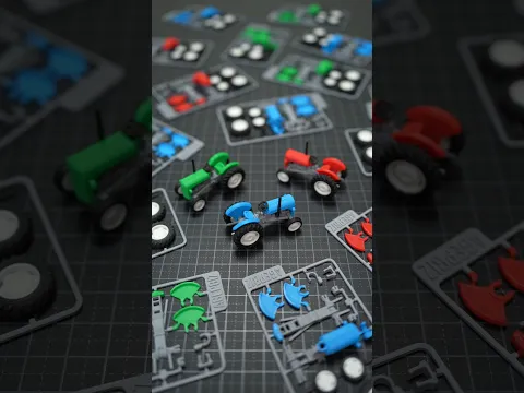 4 Colors on the Tractor Kit Card #3dprinting #kitcard