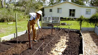 Building a No Dig Garden (plus Hugelkultur bed and potatoes in bags) – Free Range Homestead Ep 21