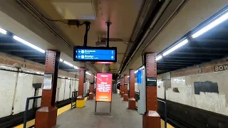 MTA NYC Subway R160A-1 R143 J Z Trains A Tour of the Bowery Station