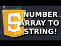 Javascript - Number Array to Single String