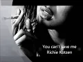 Richie Kotzen - You can't save me - Lyrics HD
