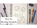 HOW TO DRAWING SEASHELLS