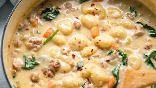 Creamy Sausage Gnocchi Soup