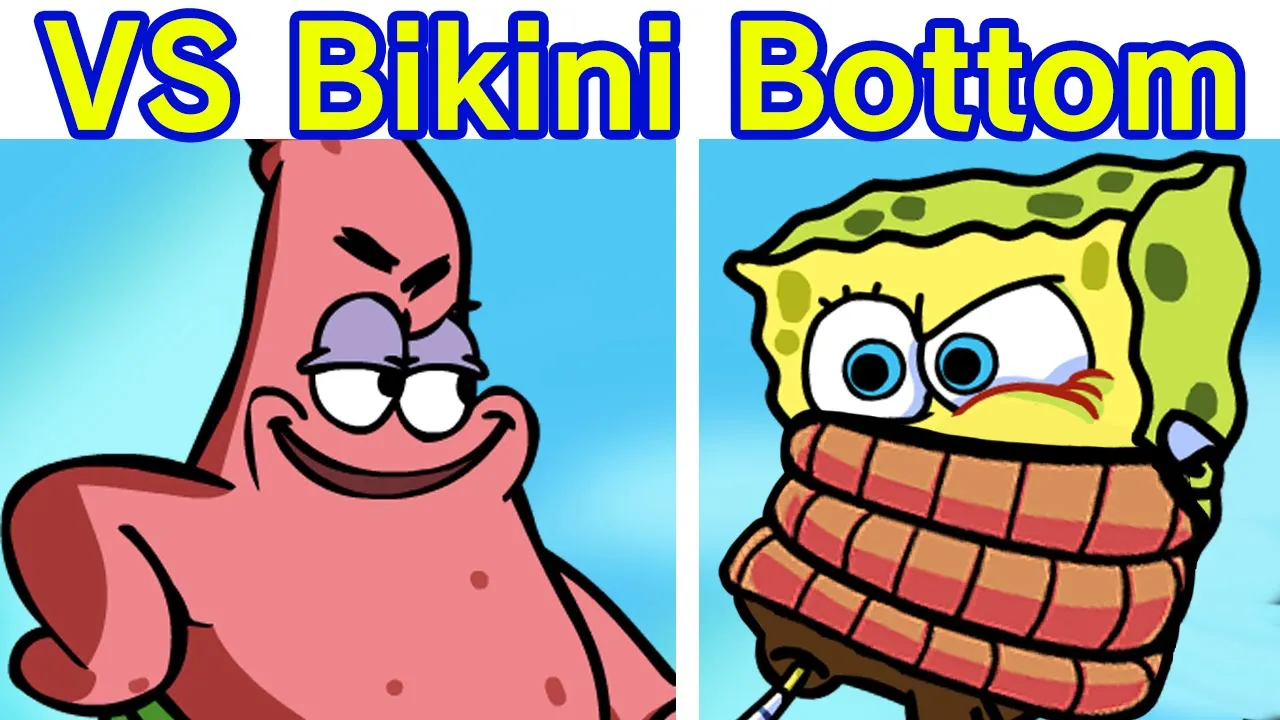 Friday Night Funkin' VS Bikini Bottom FULL WEEK (FNF Mod/Hard) Spongebob Stress, Patrick Expurgation