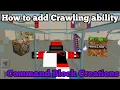 Minecraft Command Block Creation How to add Crawling Ability