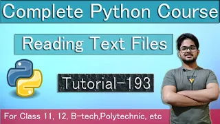 Reading Text Files Python Tutorial In Hindi Tutorial 193
