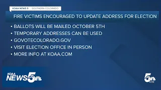 Clerk and recorder urges Aspen Acres Fire victims to update voter registration
