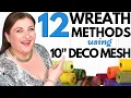 Wreath Making EXPERT Reveals Top 12 Deco Mesh Base Designs