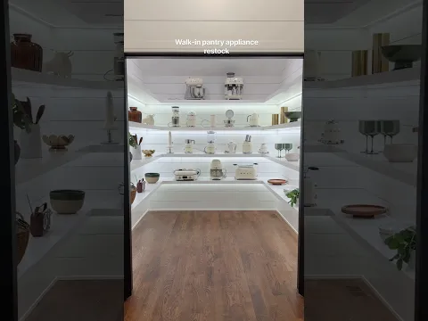 Walk-in pantry appliance restock!
