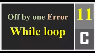 Off by one Error in While loop