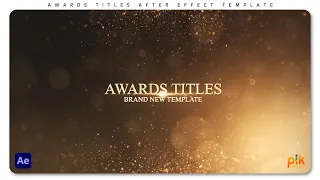 Awards Titles - Free After Effects Template Pik Templates