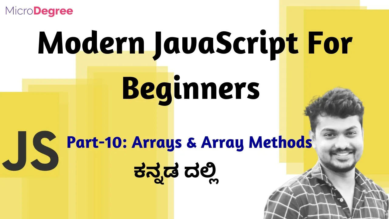 JavaScript Array and Array Methods | JavaScript for Beginners ಕನ್ನಡದಲ್ಲಿ | JavaScript Tutorial -  10