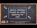 Avoiding Common Mistakes Tips for a Standout Job Application or CV