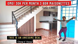 OMG INSIDE A 30K PER MONTH 3 BEDROOM MAISONETTE For Rent Sale Near CBD 8-10kms