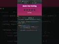 Basic Star Rating in JS
