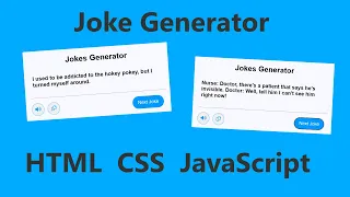 Jokes Generator HTML CSS JavaScript Childish Coder