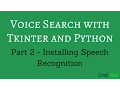 Voice Search with Tkinter and Python - 2