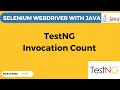 TestNG Tutorial 13 How to Use Invocation Count Run a Test multiple times using TestNG