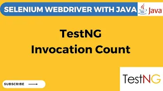 TestNG Tutorial 13 How to Use Invocation Count Run a Test multiple times using TestNG