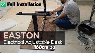 Easton Electric Adjustable Desk 160cm - Full Unboxing Installation Complete Setup Guide