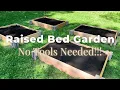 DIY Raised Bed Planter With Planter Wall Blocks No Tools Needed