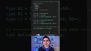 Hello World - TypeScript Type Challenges WARM