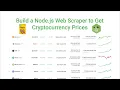 Build a Node js Web Scraper to get Cryptocurrency Prices Cheerio Tutorial