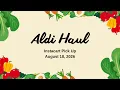 Aldi Haul - Grocery Shopping