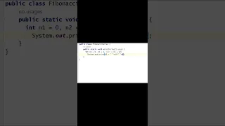 Fibonacci series program in java Generate print Fibonacci series using for loop in java