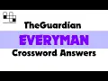 The Guardian Everyman Crossword Answers for