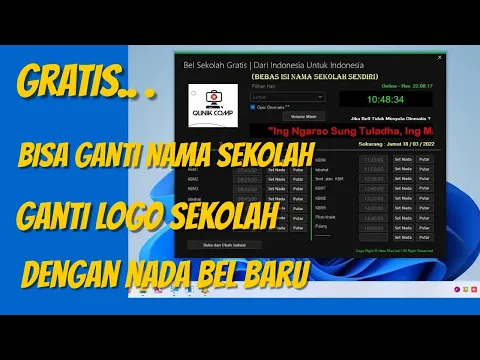 Download MP3 Aplikasi Bel Sekolah Gratis Rev. 22.08.17,  Banyak Fitur dan Serba Otomatis.