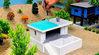 Building a Luxury Mini Villa with Pool LIVE (So Satisfying) | Part 2