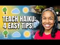 Make Haiku Fun with These 4 Teacher Tips How to Teach Haiku Poetry Writing for Kids
