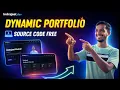 Dynamic Developer Portfolio Website Full Source Code FREE Admin Dashboard Project Demo